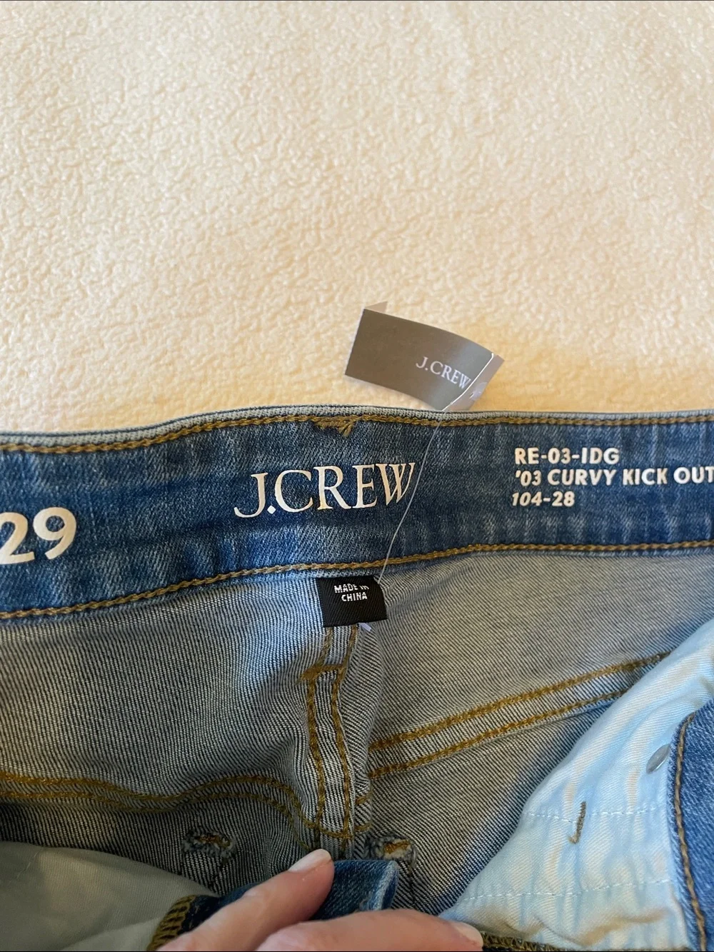 J. Crew Blue Curvy Kick-Out Jeans